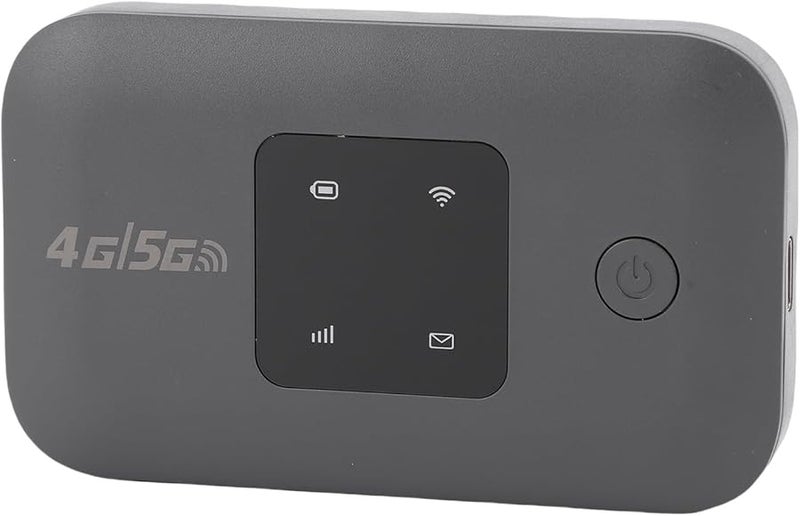 واي فاي محمول أسود 4G بسرعة 300 ميجابت في الثانية، راوتر نقطة اتصال متنقل عالي السرعة يدعم 10 أجهزة للسفر والتخييم - Image 1